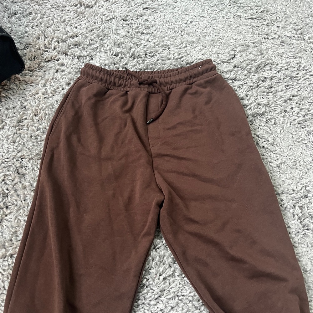 Brown Berkshka Wide Leg Sweatpanta